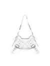 Biasia Y2k Leather Shoulder Bag In White