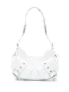 Biasia Y2k Leather Shoulder Bag In Weiss