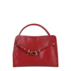 Biasia Always-on Clasp-fastening Tote Bag In Red