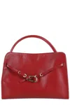 Biasia Always-on Clasp-fastening Tote Bag In Red
