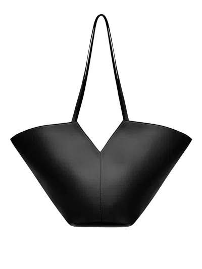 Biasia Winona 4ever Maxi Leather Bag In Black