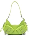 Biasia Y2k Embossed Shoulder Bag In Green