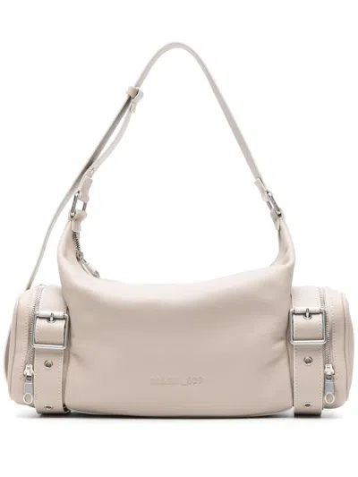 Biasia Y2k Leather Shoulder Bag In Nude