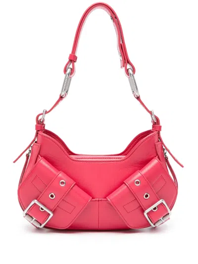 Biasia Y2k Leather Shoulder Bag In Red