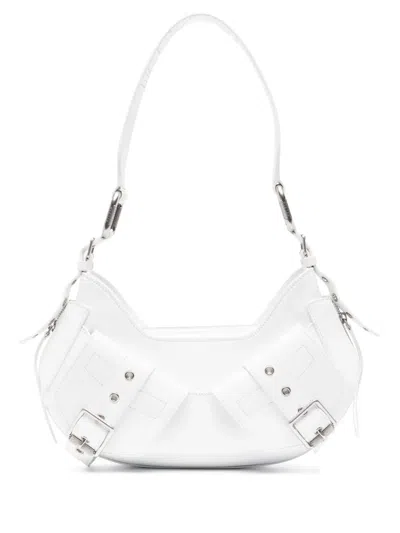 Biasia Y2k Leather Shoulder Bag In White