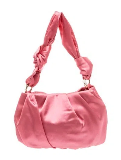 Pre-owned Biba Satin Top Handle Bag In Pink