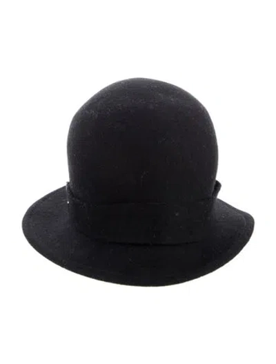 Pre-owned Biba Wool Bowler Hat In Black