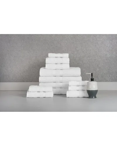 Bibb Home 12pc Egyptian Cotton Towel Set