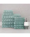 Bibb Home 12pc Zero Twist Egyptian Cotton Towel Set