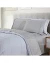 Bibb Home 1800 Thread Count 4pc Egyptian Luxury Printed Sheet Set