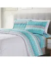 Bibb Home Egyptian Luxury 1800 Count Printed 4 Pie