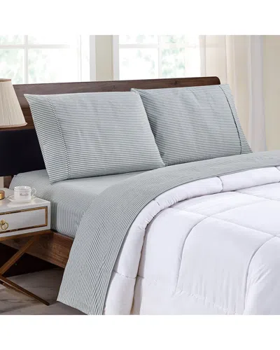 BIBB HOME BIBB HOME 1800 THREAD COUNT 4PC EGYPTIAN LUXURY PRINTED SHEET SET