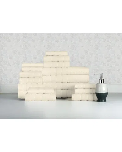 Bibb Home 18pc Egyptian Cotton Towel Set In Neutral
