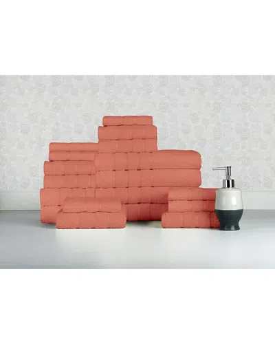 Bibb Home 18pc Egyptian Cotton Towel Set In Brown