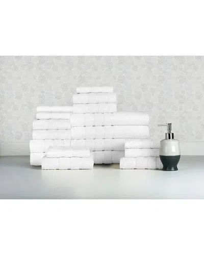 Bibb Home 18pc Egyptian Cotton Towel Set In Multi