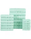 Bibb Home 18pc Zero Twist Egyptian Cotton Towel Set