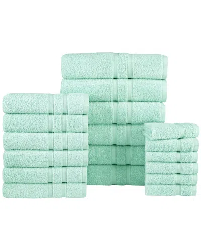 Bibb Home 18pc Zero Twist Egyptian Cotton Towel Set