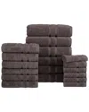 Bibb Home 18pc Zero Twist Egyptian Cotton Towel Set