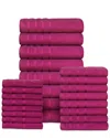 Bibb Home 24pc Zero Twist Egyptian Cotton Towel Set