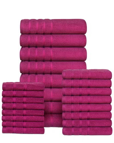 BIBB HOME BIBB HOME 24PC ZERO TWIST EGYPTIAN COTTON TOWEL SET