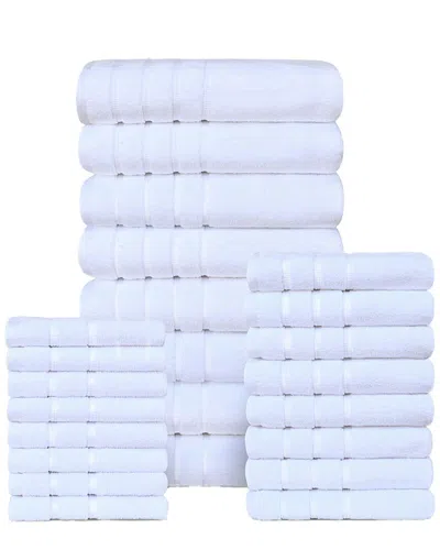 BIBB HOME BIBB HOME 24PC ZERO TWIST EGYPTIAN COTTON TOWEL SET