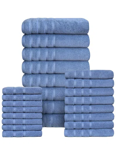 BIBB HOME BIBB HOME 24PC ZERO TWIST EGYPTIAN COTTON TOWEL SET