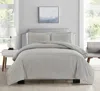 Bibb Home 4 Pc Duvet & Down Alternative Comforter Set In White