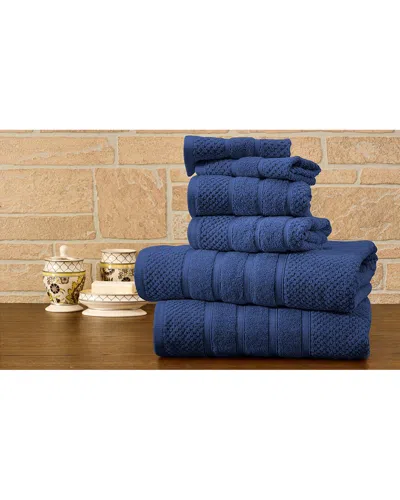 Bibb Home 6pc Egyptian Cotton Towel Set