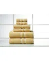 Bibb Home 6pc Egyptian Cotton Towel Set