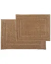 Bibb Home Set Of 2 Shag Bath Mats