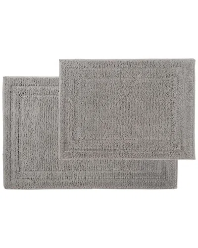 Bibb Home Set Of 2 Shag Bath Mats