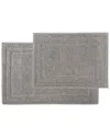Bibb Home Set Of 2 Shag Bath Mats