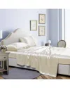 Bibb Home Silky Satin 4 Piece Sheet Set - Ivory