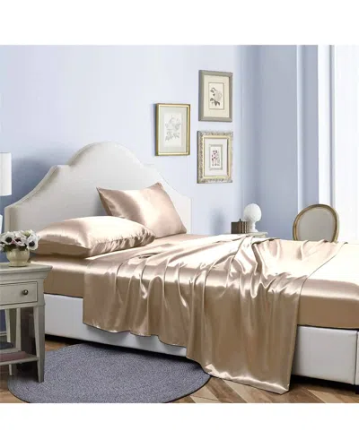 BIBB HOME BIBB HOME SILKY SATIN 4PC SHEET SET