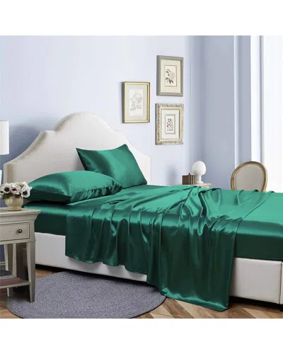 BIBB HOME BIBB HOME SILKY SATIN 4PC SHEET SET