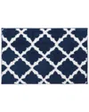 Bibb Home Trellis Micro Shag Bath Rug