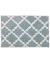 Bibb Home Trellis Micro Shag Bath Rug