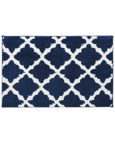 BIBB HOME BIBB HOME TRELLIS MICRO SHAG BATH RUG
