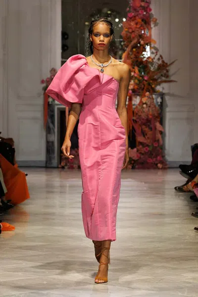 Bibhu Mohapatra Camellia Faille Dress