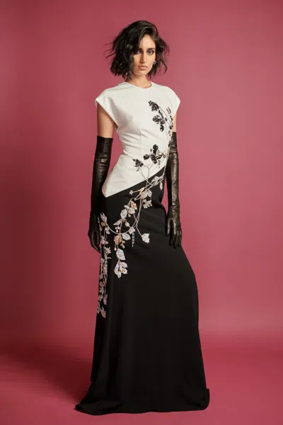 Bibhu Mohapatra Crepe Gown In Black