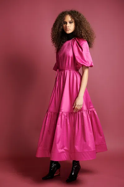 Bibhu Mohapatra Egyptian Cotton Dress In Pink