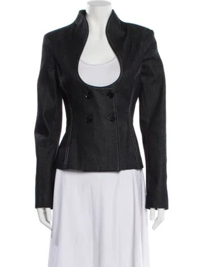 Pre-owned Bibhu Mohapatra Evening Jacket In Blue