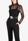 Bibhu Mohapatra High-neck Lace Top In Black