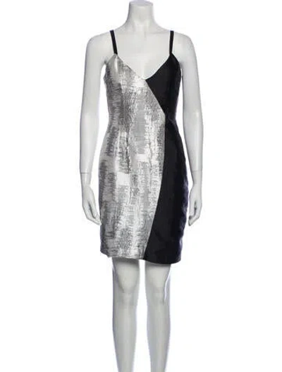 Pre-owned Bibhu Mohapatra Printed Mini Dress In Multi