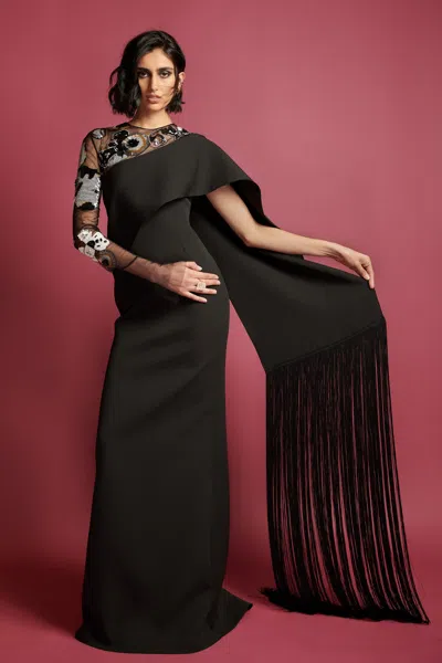 Bibhu Mohapatra Sari Gown In Black