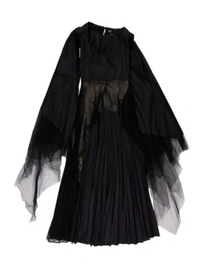 Pre-owned Bibhu Mohapatra Scoop Neck Long Dress In Blue