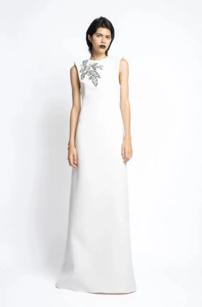 Bibhu Mohapatra Sequin And Crystal Cady Gown In White