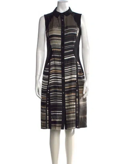 Pre-owned Bibhu Mohapatra Silk Knee-length Dress In Black