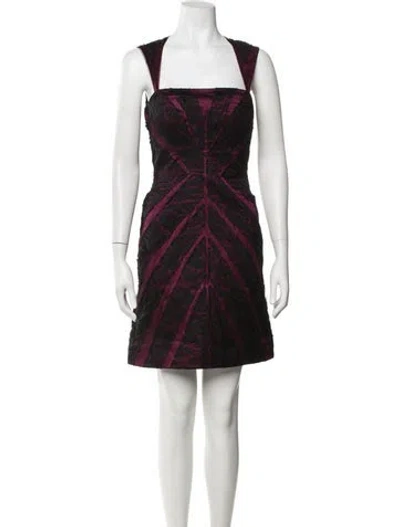 Pre-owned Bibhu Mohapatra Silk Mini Dress In Multicolor