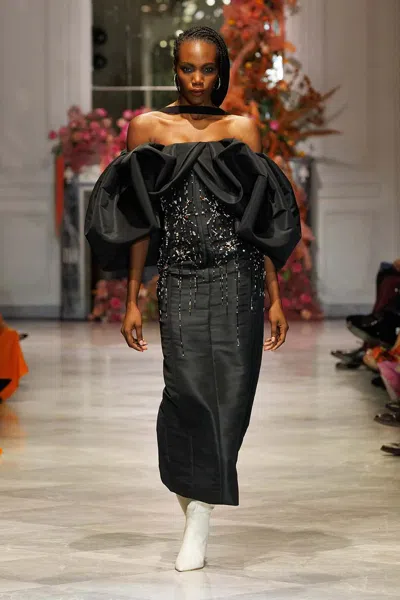 Bibhu Mohapatra Sunburst Faille Dress